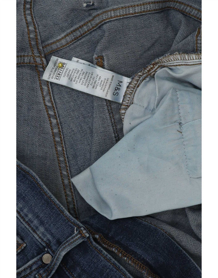 Marks & Spencer Vaqueros rectos para hombre W44 L29 Algodón azul
