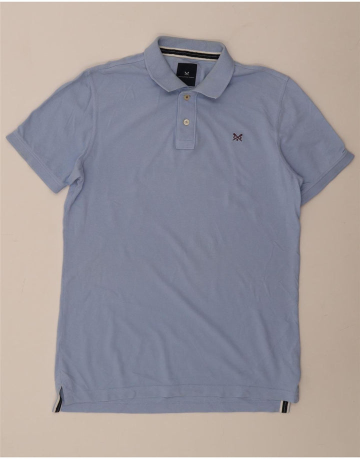 CREW CLOTHING Polo para hombre de algodón azul medio