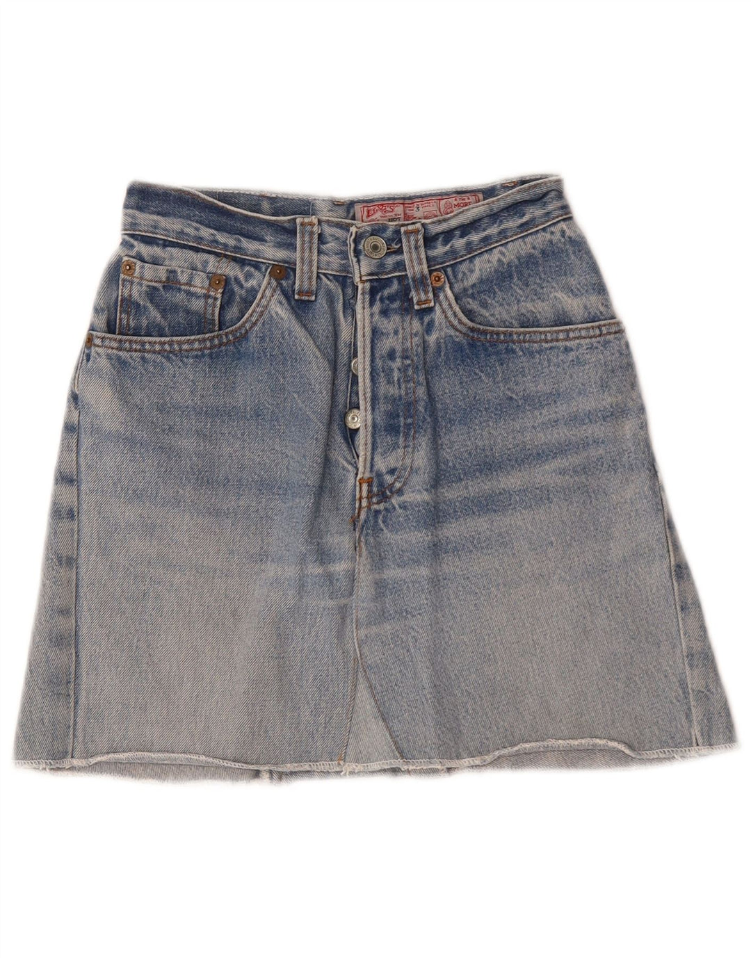 Levi's Minifalda vaquera de cintura alta para mujer US 3 XS W22 azul