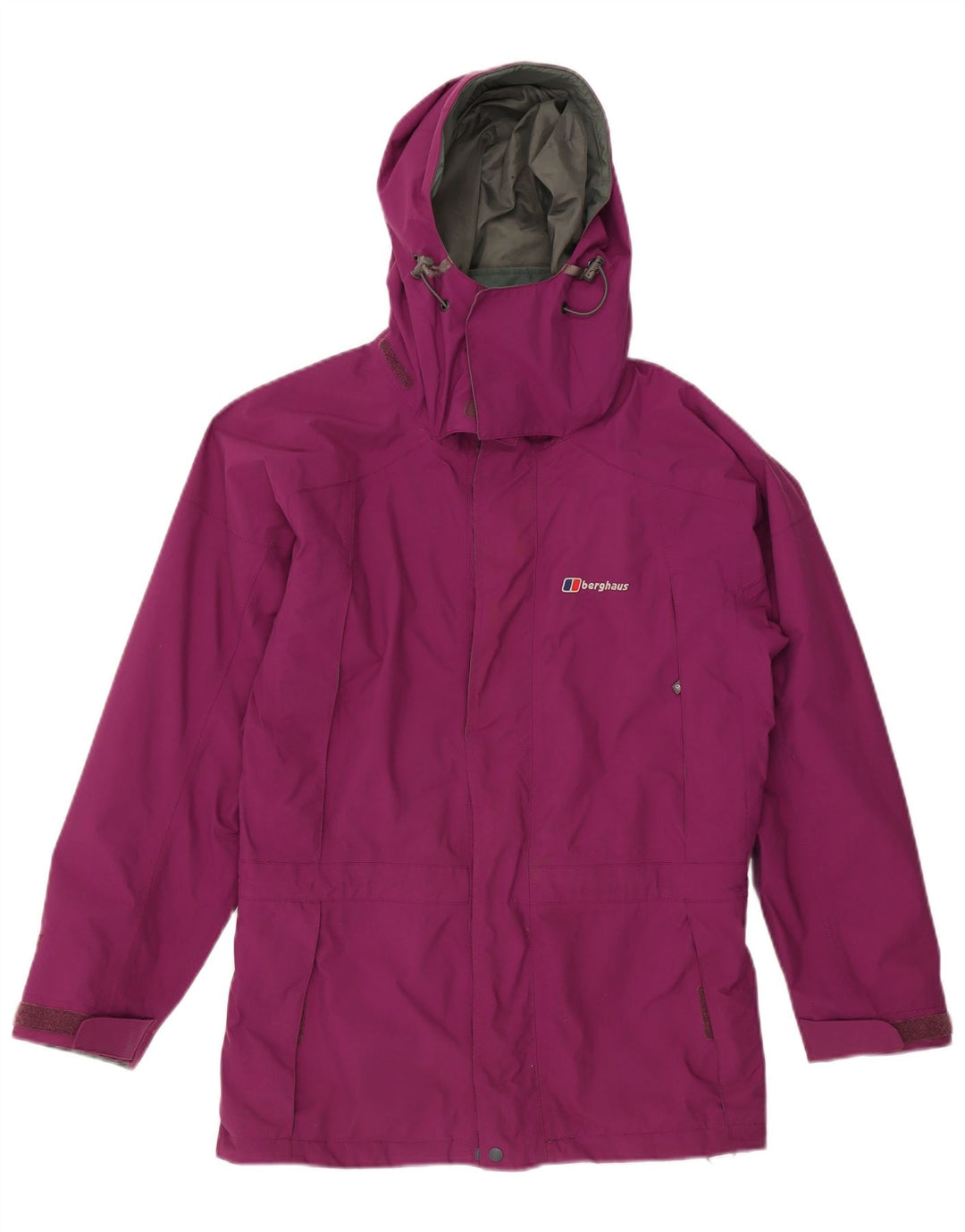 Berghaus Chaqueta impermeable con capucha para mujer UK 42 Medium Purple Nylon