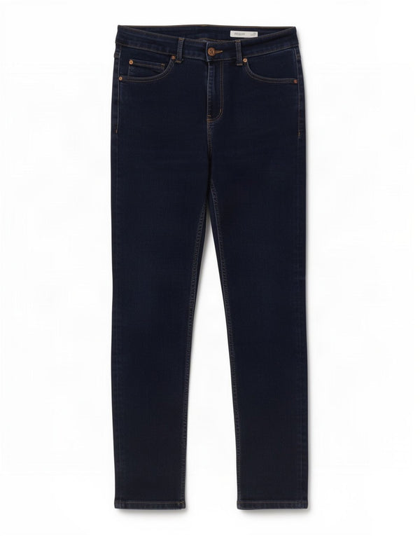 Marks & Spencer Jeans The Ivy Slim para Mujer UK 12 Medium W30 L27 Azul Marino