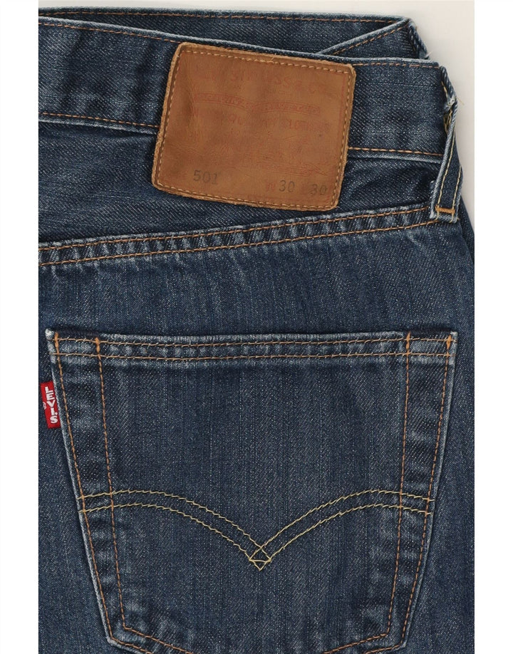 Levi's Hombre 501 Vaqueros Rectos W30 L28 Algodón Azul