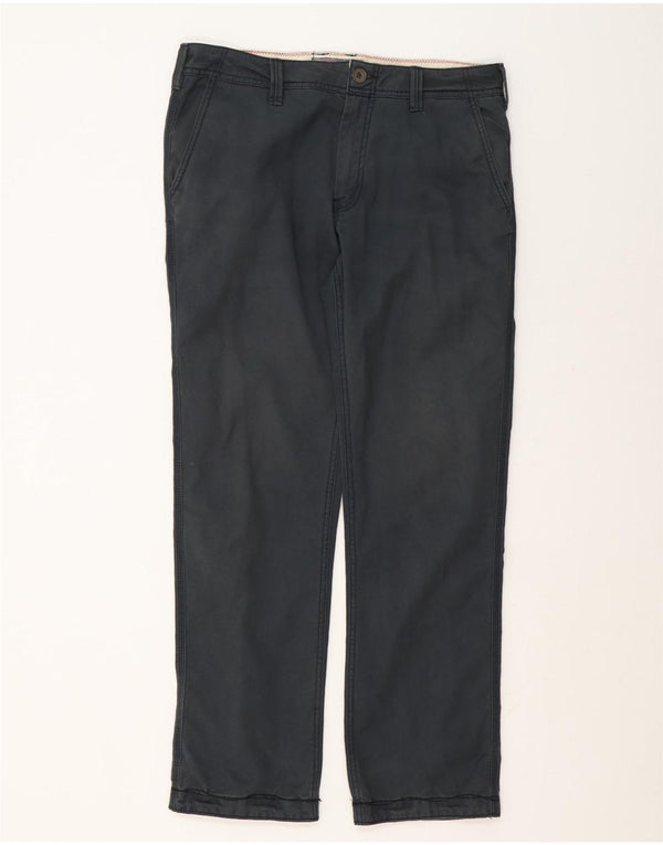 Fat Face Mens Straight Chino Trousers W34 L31 Grey Cotton