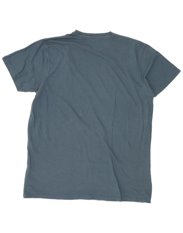 Weird Fish Camiseta gráfica para hombre Top Algodón azul medio