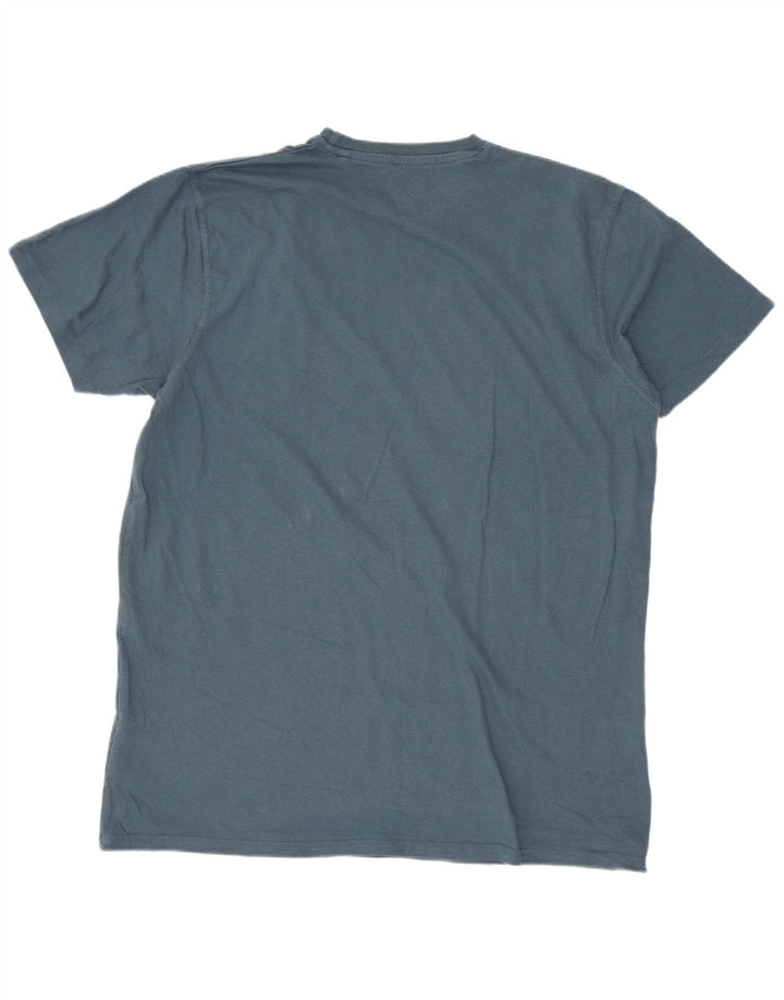 Weird Fish Camiseta gráfica para hombre Top Algodón azul medio