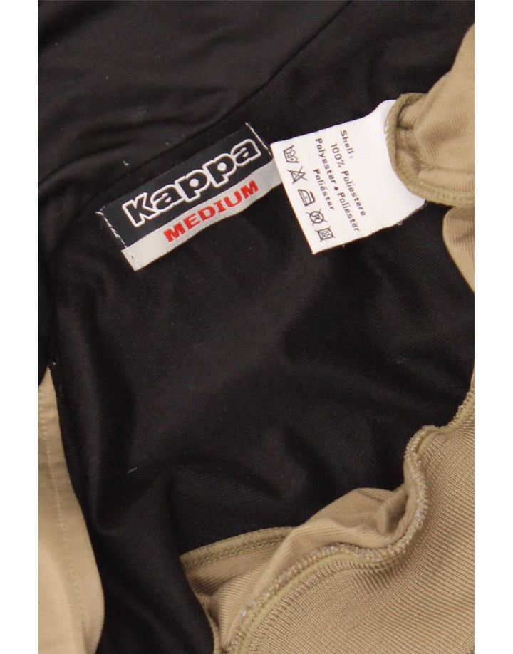 Kappa Hombre Chaqueta De Chándal Top Marrón Medio Poliéster Color Block