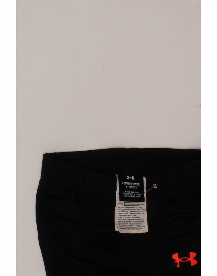 UNDER ARMOUR Pantalones de chándal para bebé niño 6-9 meses Negro Geométrico