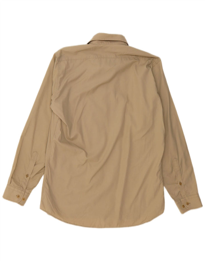 Marlboro Classics Camisa Slim Fit para Hombre Algodón Beige Grande