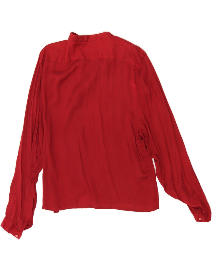 VINTAGE Womens Shirt Blouse IT 48 XL Red Geometric Vintage Vintage and Second-Hand Vintage from Messina Hembry 