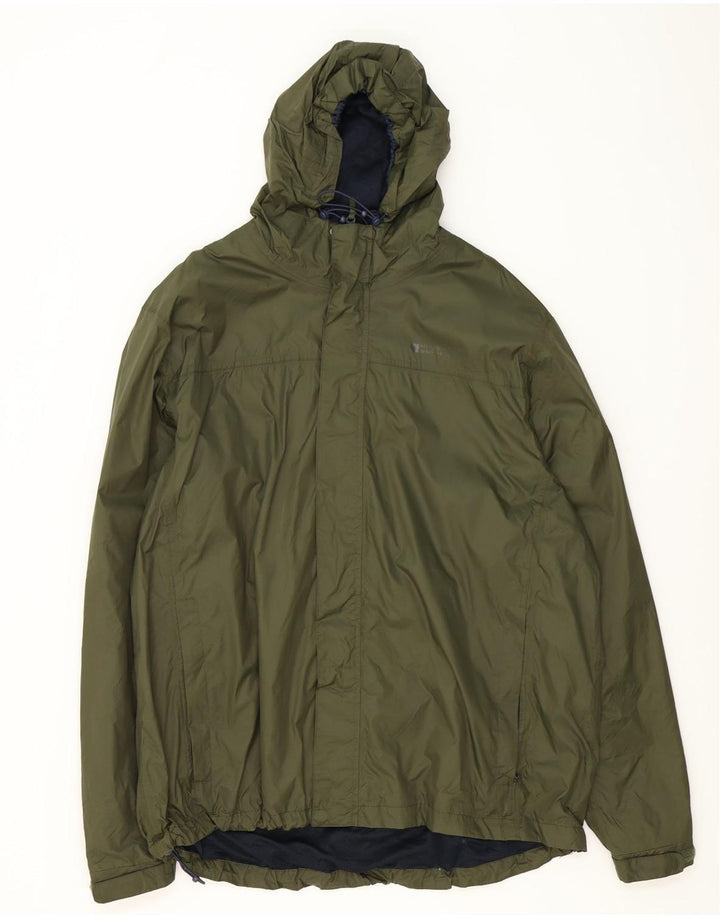 Chaqueta impermeable con capucha para hombre Mountain Warehouse UK 44 2XL Caqui Poliéster