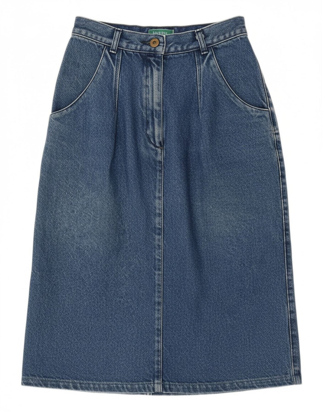 VINTAGE Womens Denim Skirt W24 XS Blue