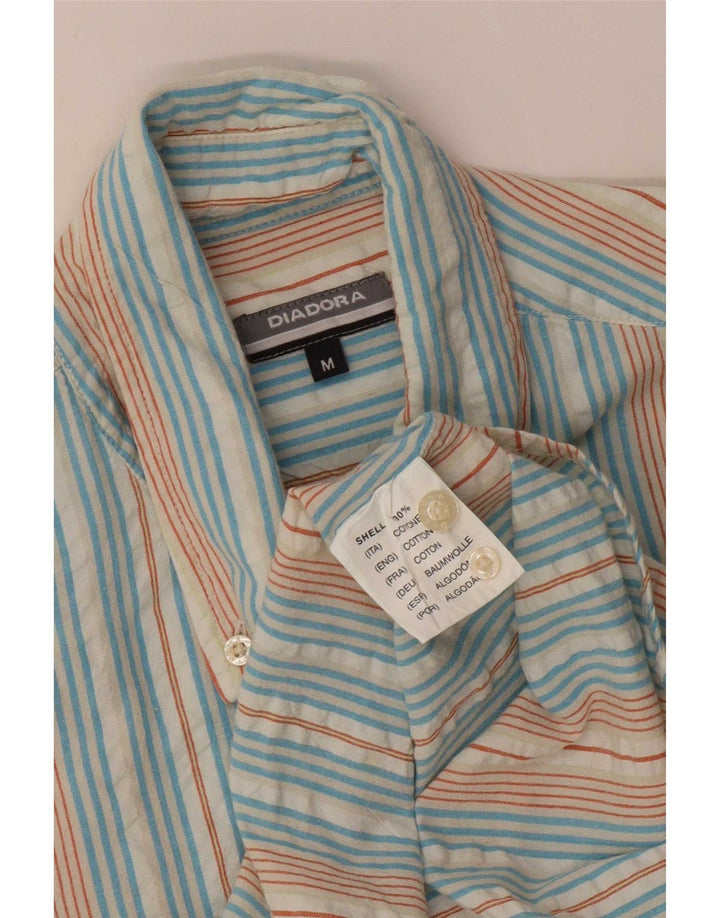 Camisa Diadora Hombre Mediana Algodón Rayas Multicolor