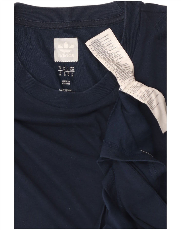 Camiseta Adidas Hombre Top Medium Azul Marino Algodón