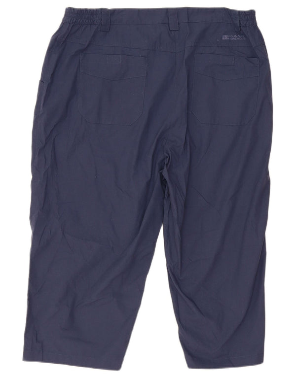 Pantalones capri para mujer de Mountain Warehouse UK 40 Large W36 L19 Azul marino