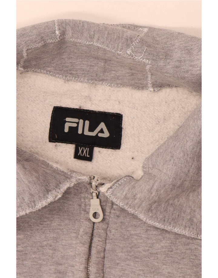 Fila Chaqueta de chándal gráfica para mujer UK 20 2XL Gris moteado