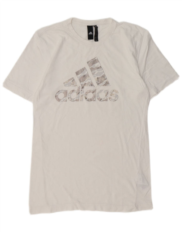 ADIDAS Camiseta gráfica para hombre Top Small White Cotton