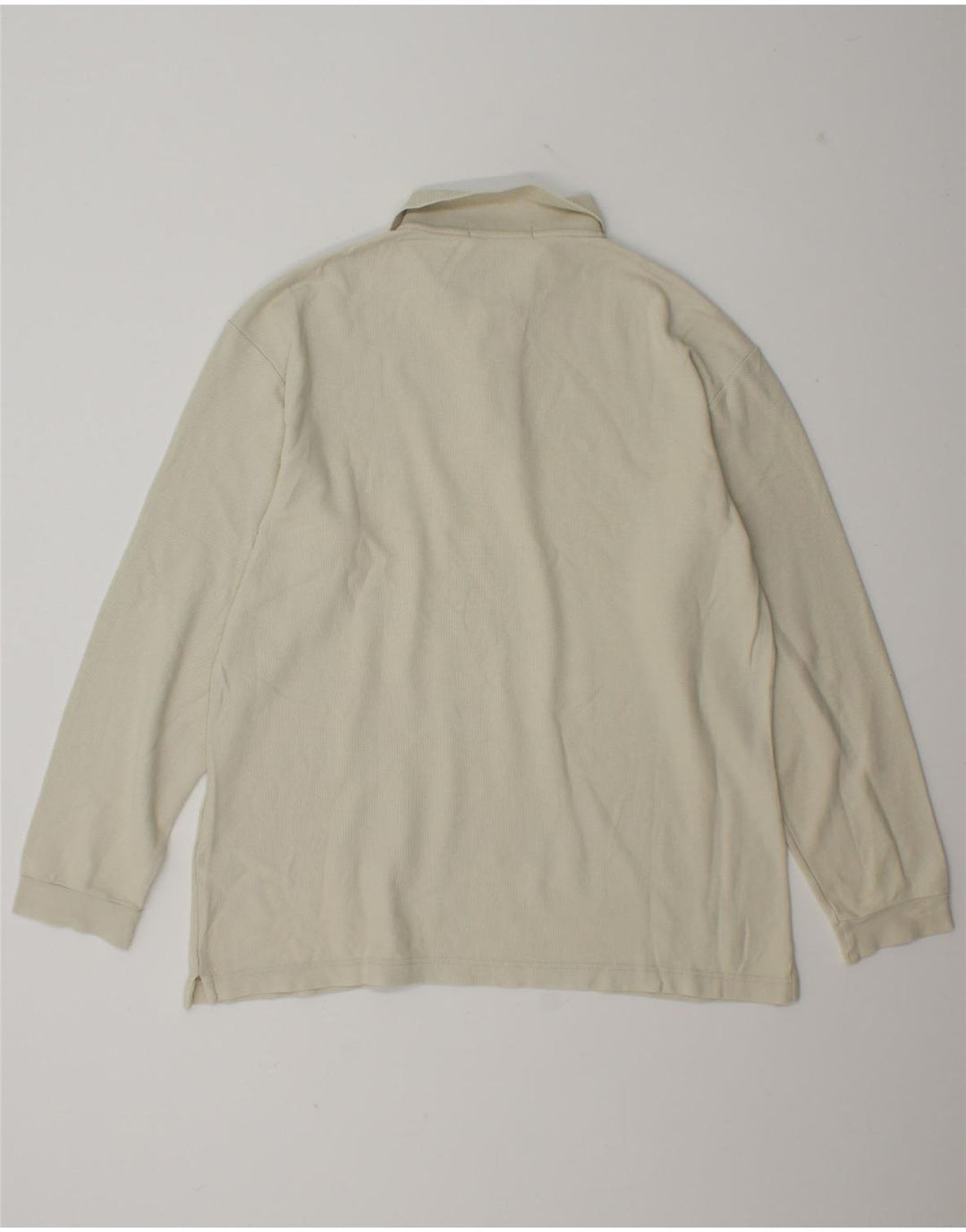 Fila Polo De Manga Larga Para Hombre IT 50 Medium Off White Algodón