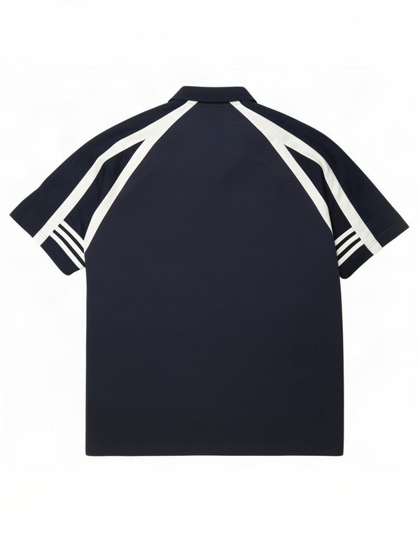 Adidas Polo para hombre UK 44/46 Large Azul marino Colorblock