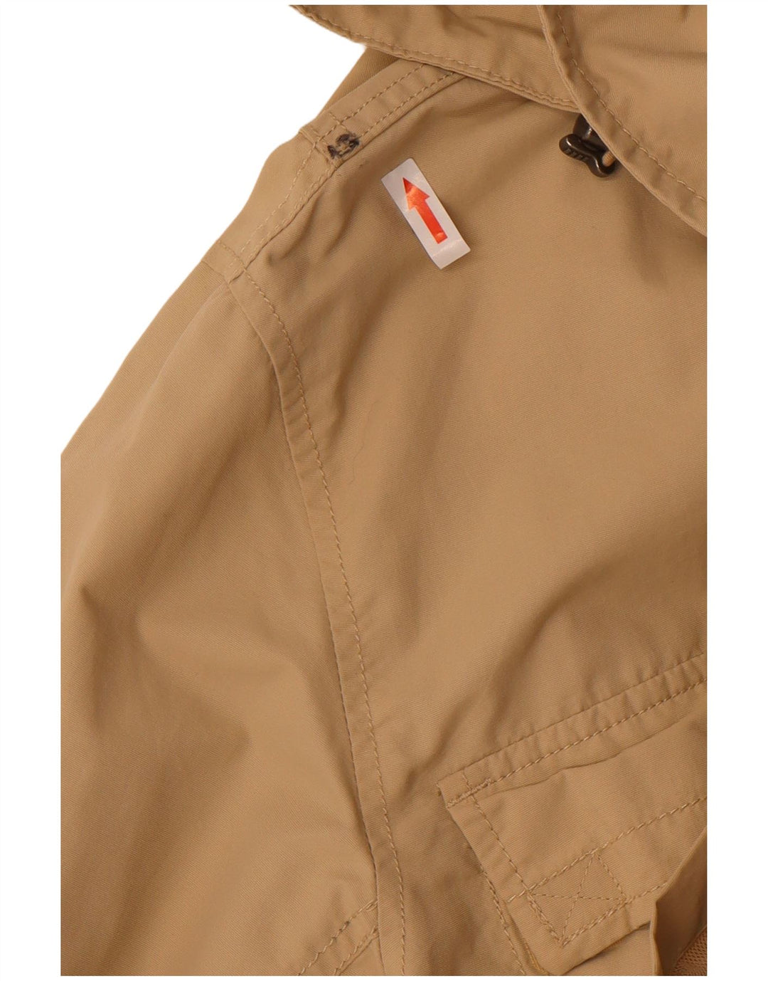 Lands End Chaqueta utilitaria con capucha para hombre UK 40 Large Beige Nylon