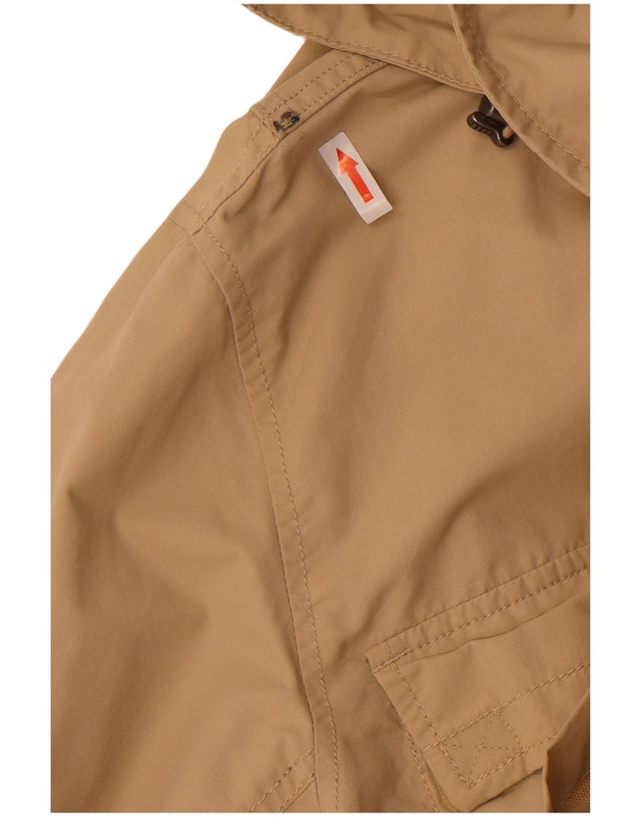 Lands End Chaqueta utilitaria con capucha para hombre UK 40 Large Beige Nylon