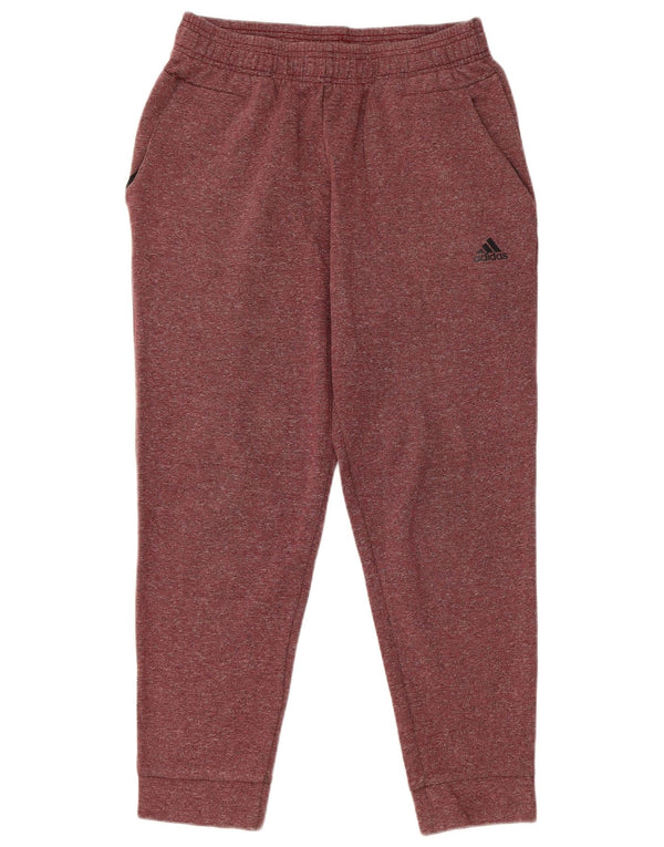 Adidas Hombre Pantalones De Chándal Joggers Medium Borgoña Algodón Moteado