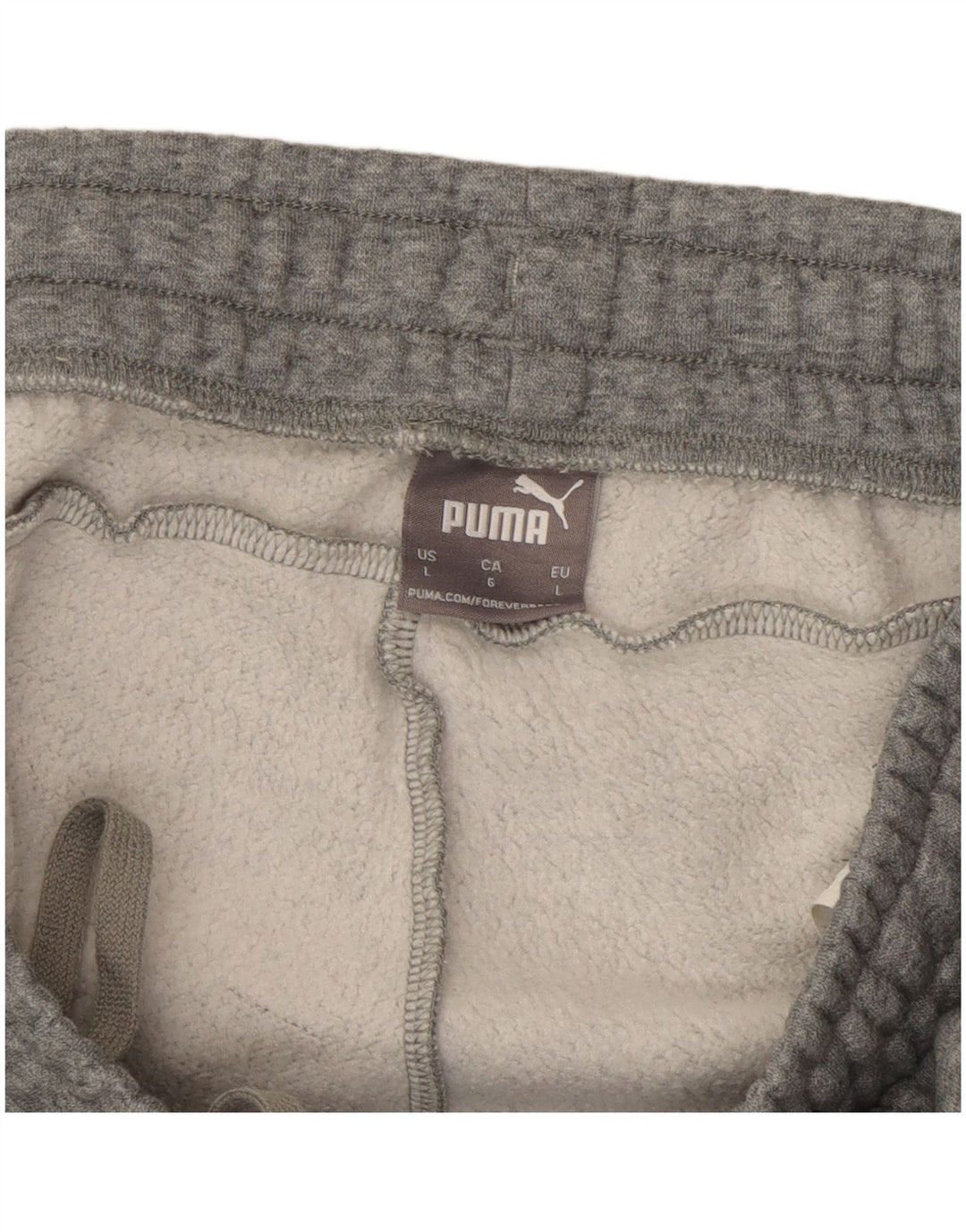 Puma Pantalones De Chándal Para Hombre Joggers Large Gris Algodón