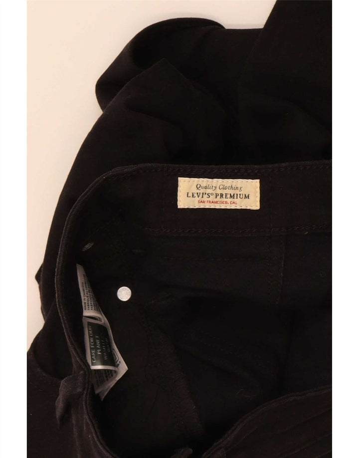 Levi's Mujer 712 Slim Jeans W26 L30 Algodón Negro