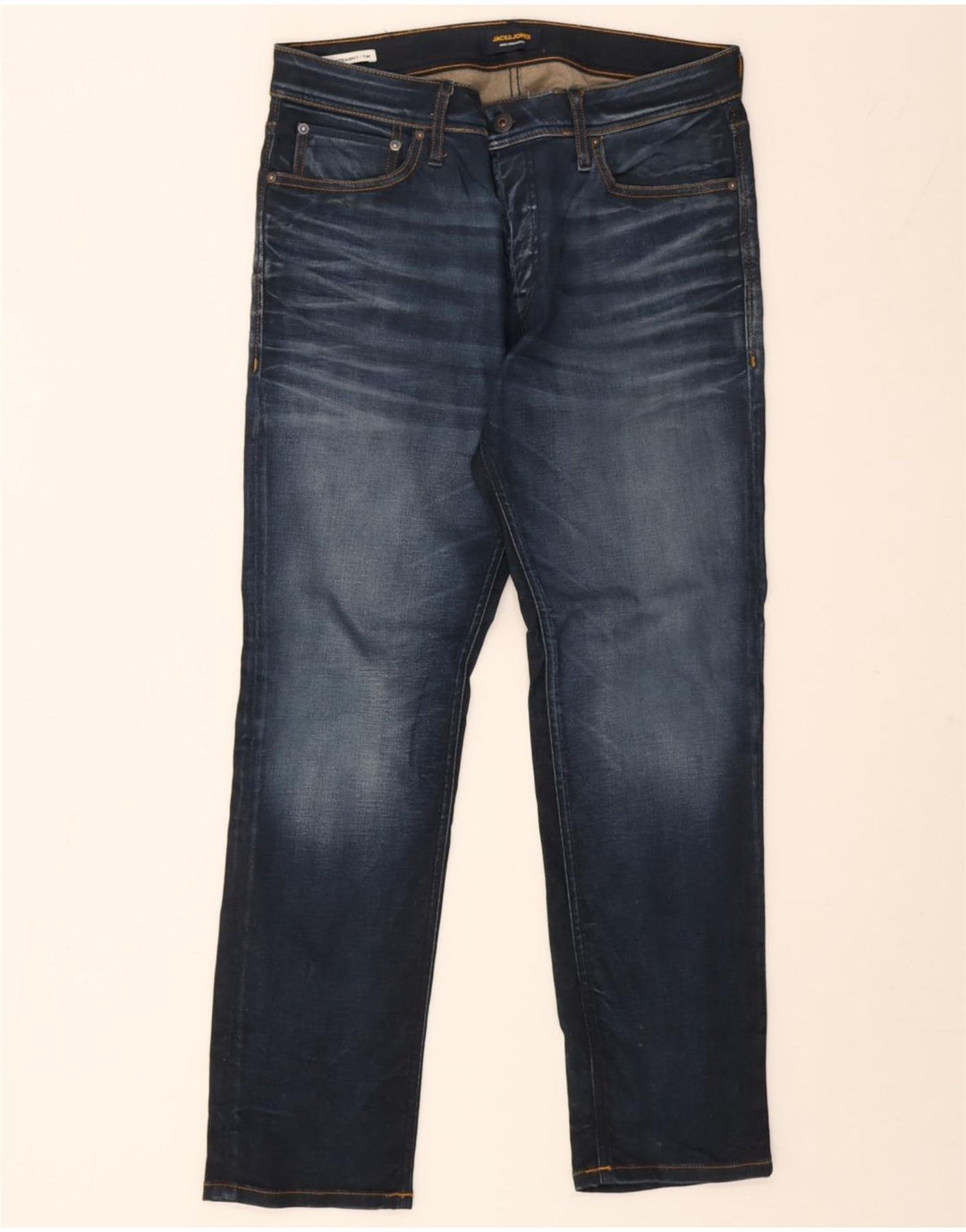 Jack & Jones Hombre Tim Slim Jeans Rectos W33 L30 Azul Marino