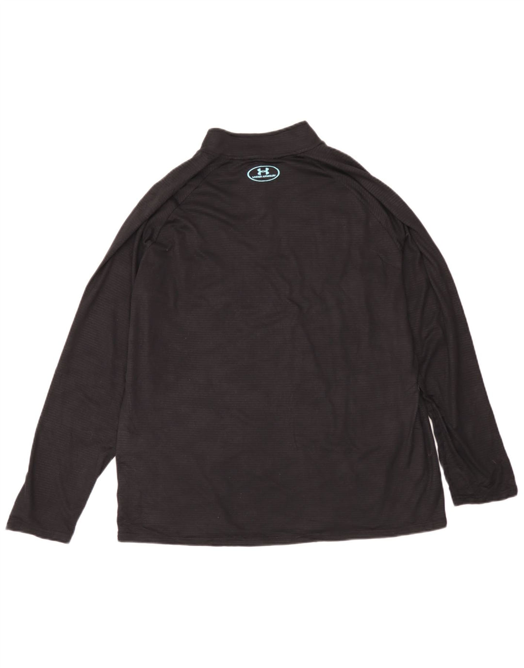 Under Armour Hombre Heat Gear Zip Neck Jersey Chándal Top Grande Negro