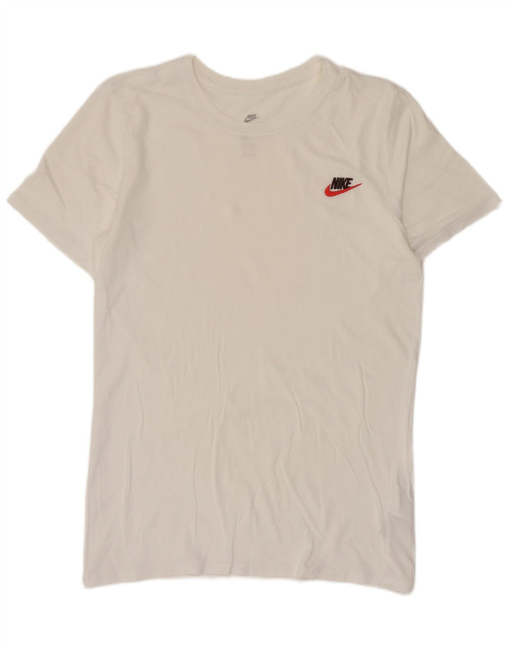 Camiseta Nike Hombre Top Small Blanco Algodón