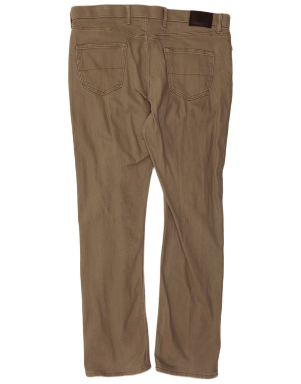 Marks & Spencer Pantalones Casuales Rectos Regulares para Mujer W40 L33 Beige
