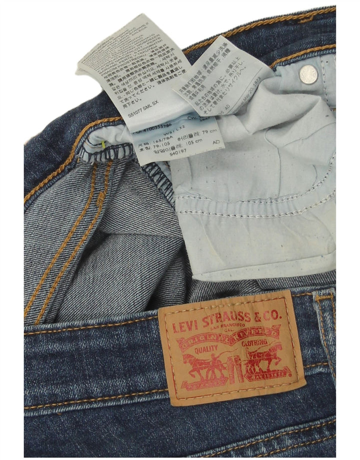 Vaqueros Levi's Mujer 714 Rectos W31 L32 Algodón Azul