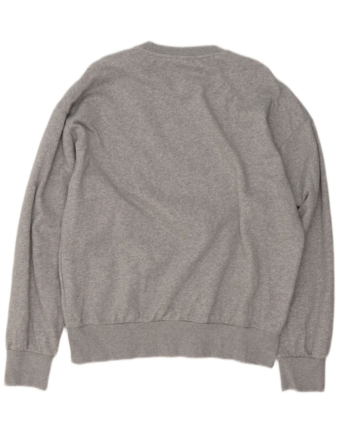 Adidas - Sudadera gráfica para hombre, jersey grande de algodón moteado gris