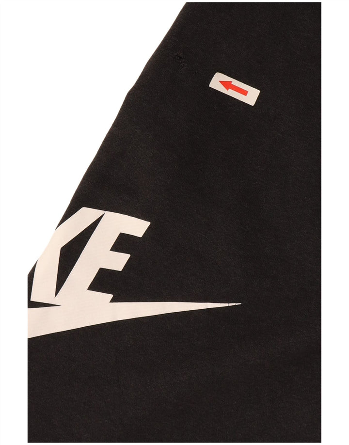 Nike - Pantalones cortos deportivos con gráficos para hombre, talla grande, algodón negro