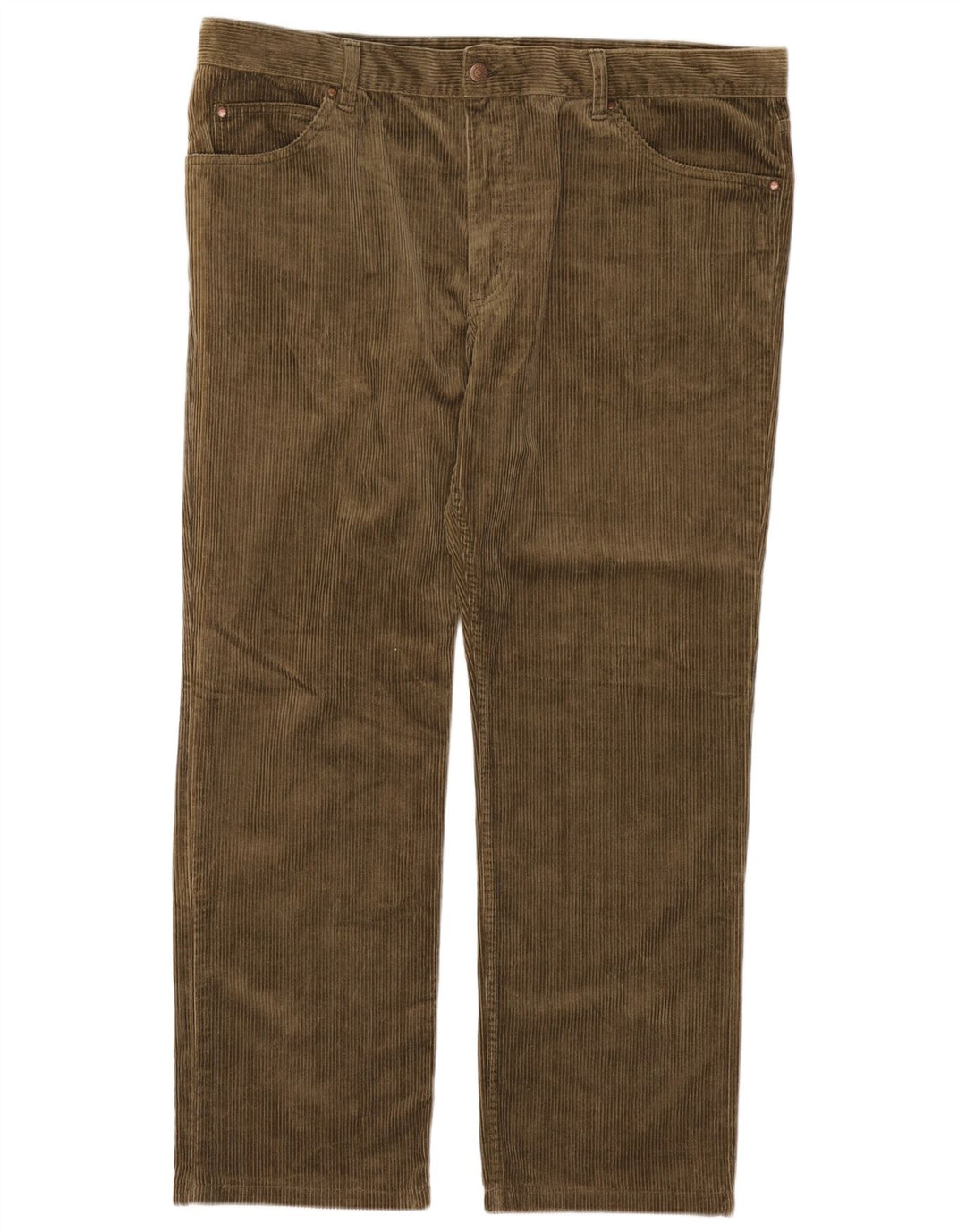 CARRERA Pantalón recto de pana para hombre W44 L30 Verde