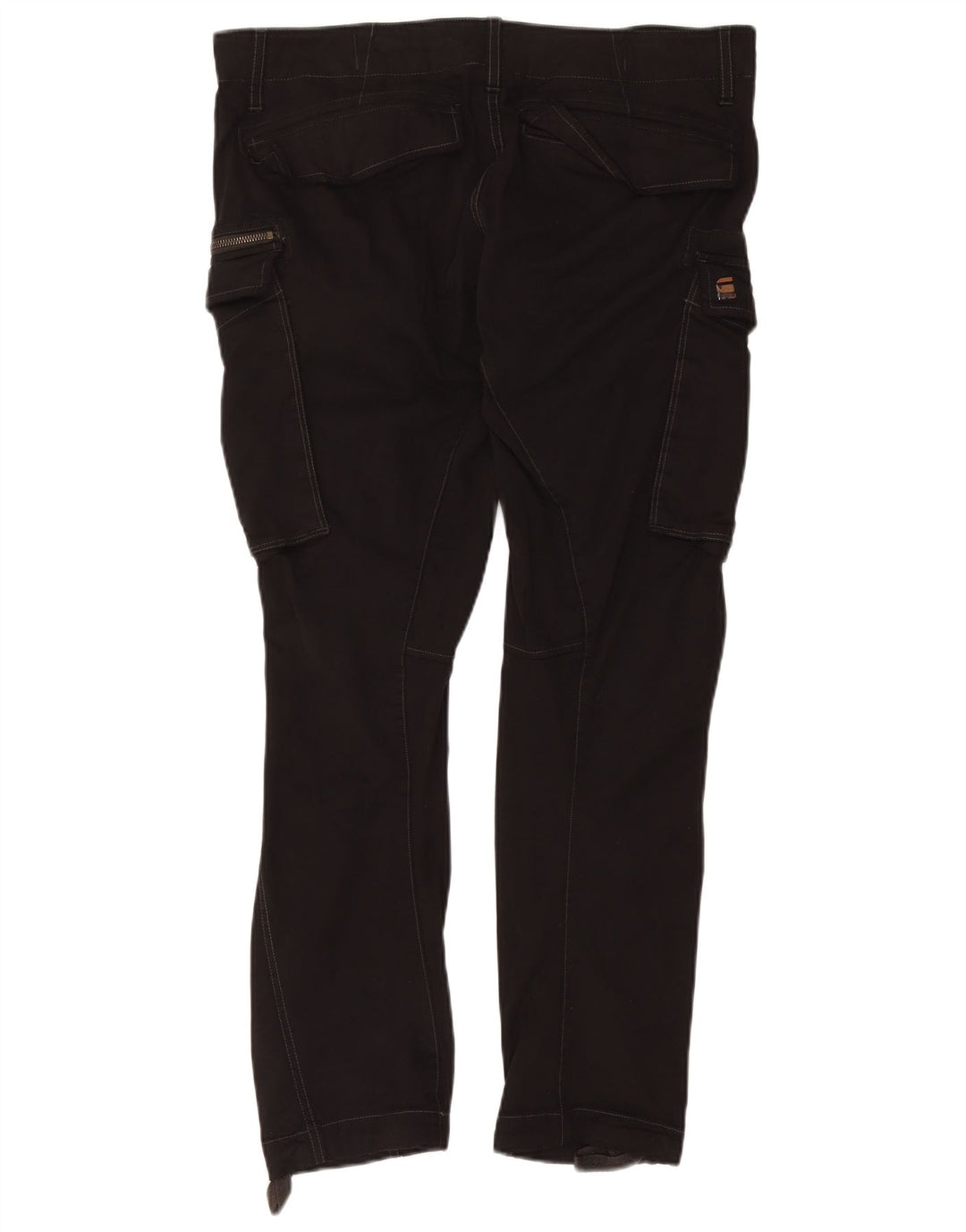 G-STAR Pantalones cargo ajustados para hombre W36 L32 Algodón negro