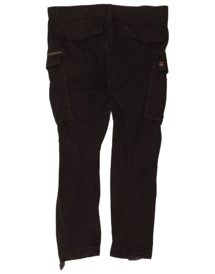 G-STAR Pantalones cargo ajustados para hombre W36 L32 Algodón negro