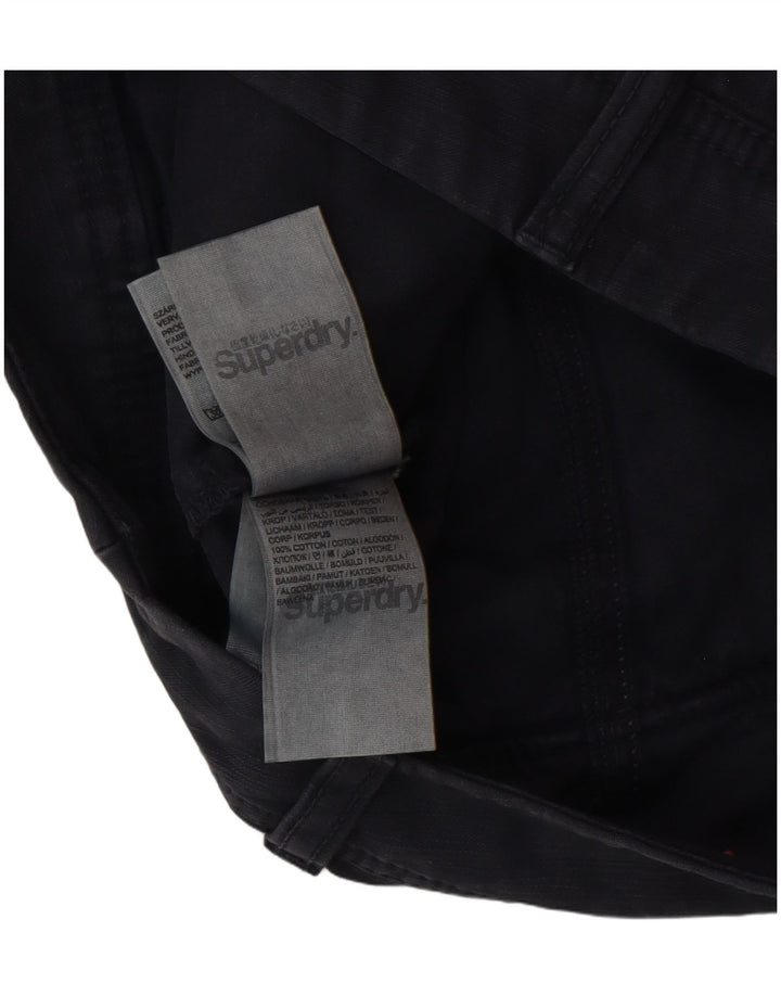 Shorts Cargo Superdry Mujer XS W28 Algodón Negro