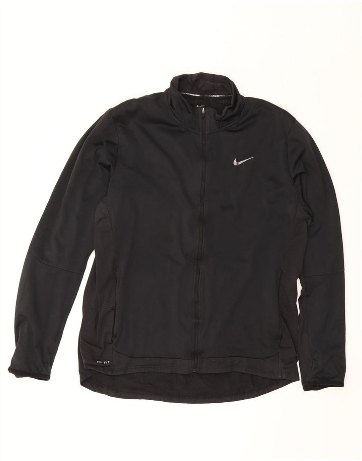 Nike Hombre Dri Fit Chándal Top Chaqueta XL Azul Marino Poliéster