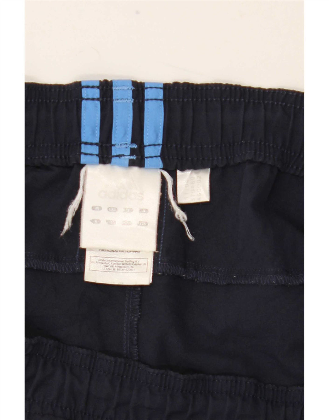 Adidas - Pantalones cortos deportivos para hombre, talla grande, poliéster, color azul marino