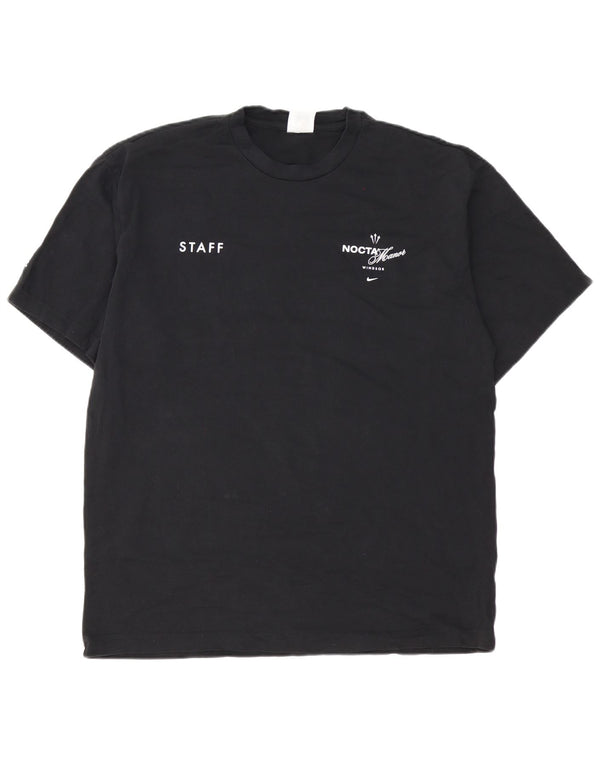 Nike - Camiseta gráfica para hombre, talla grande, algodón negro
