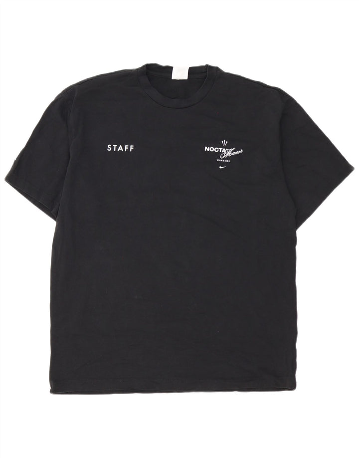 Nike - Camiseta gráfica para hombre, talla grande, algodón negro