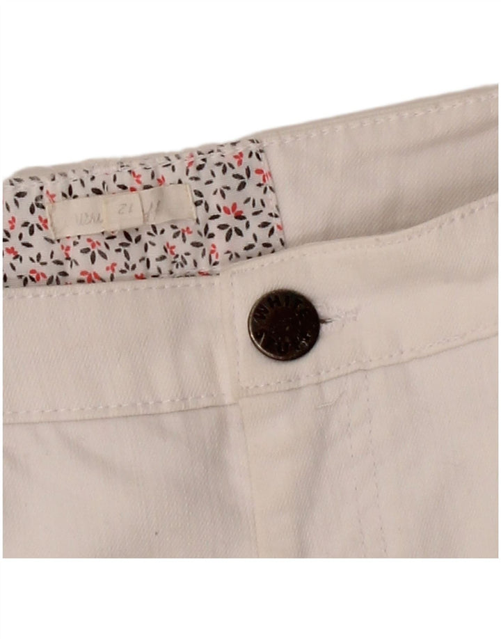 WHITE STUFF Womens Slim Jeans UK 12 Medium W32 L30 White Cotton