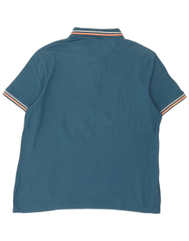 Polo Lotto Hombre Color Block Azul Grande