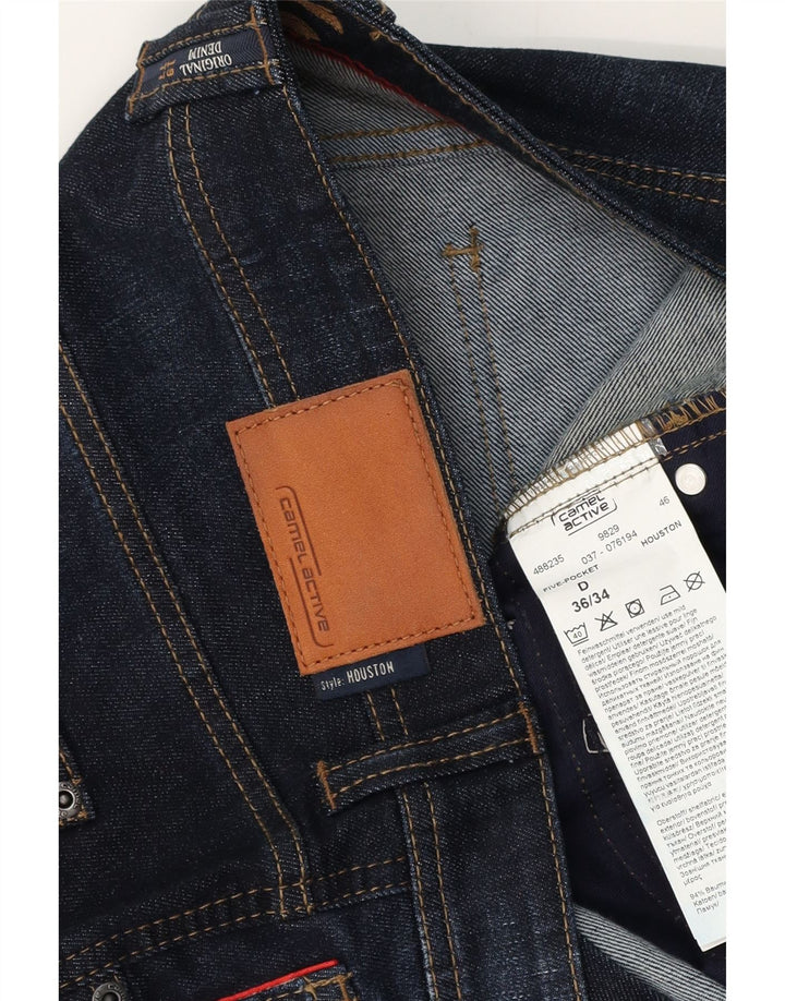 CAMEL ACTIVE Vaqueros ajustados Houston para hombre W36 L34 Algodón azul marino