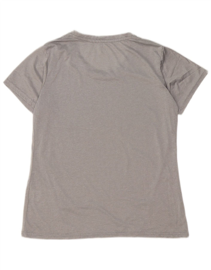 REEBOK Camiseta para mujer Top UK 46 Grande Gris Poliéster