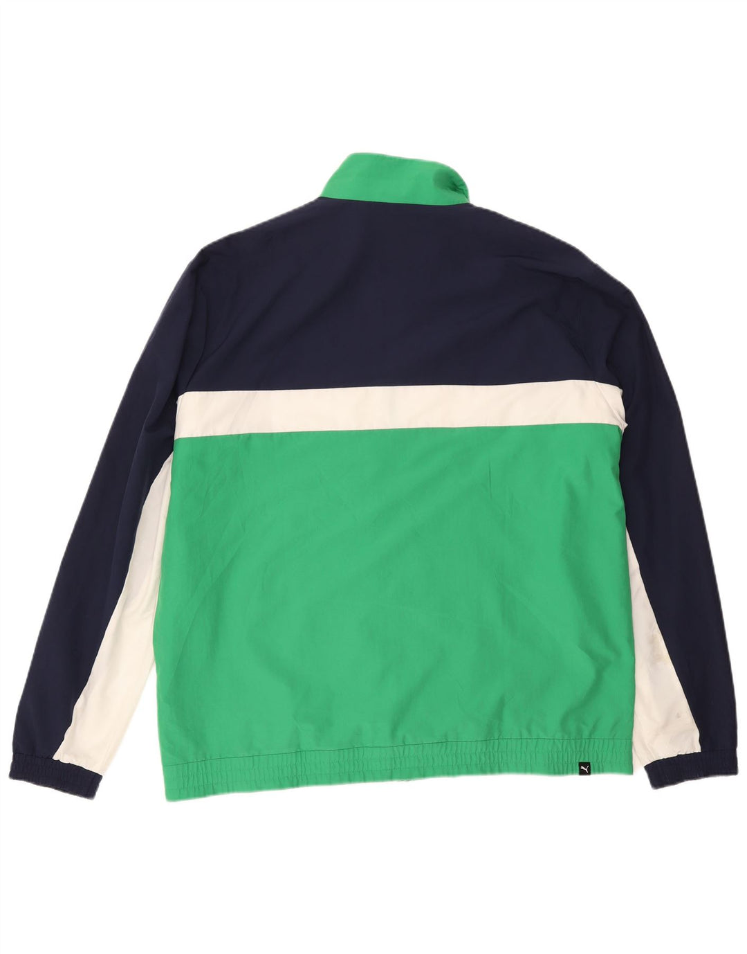 Puma Chaqueta de chándal para hombre 2XL Azul marino Colorblock Poliéster