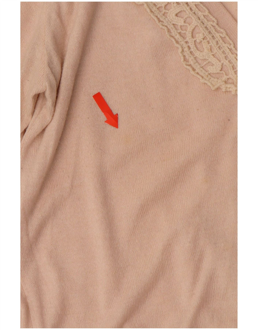 ZARA Jersey Cárdigan Mujer UK 42 Algodón Beige Medio