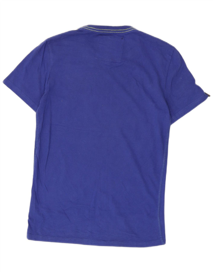 Superdry Camiseta con gráfico gráfico para hombre, talla pequeña, algodón azul