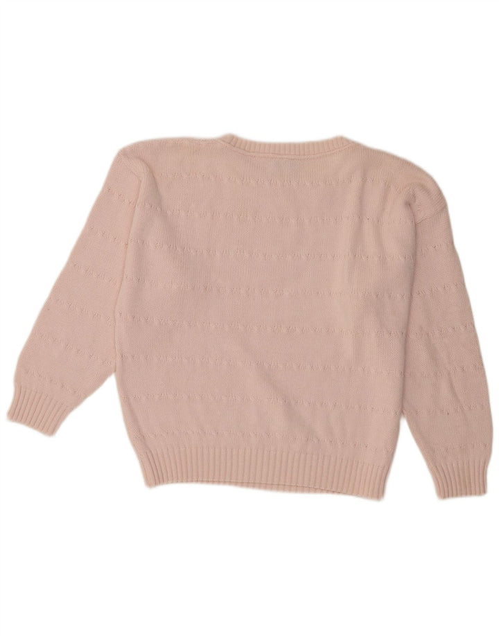 Portobello's Jersey corto con cuello redondo para mujer IT 42 Algodón rosa medio